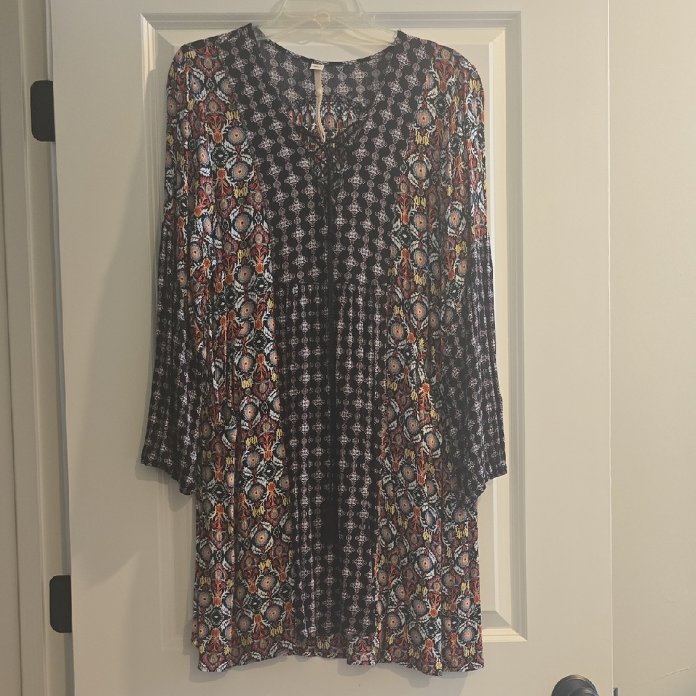 Uncle Frank Geometric Print Tunic Dress